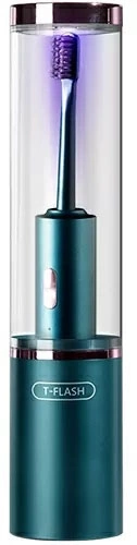 Электрическая зубная щетка T-Flash UV Sterilization Toothbrush Q-05, Зелёная. Фото 1