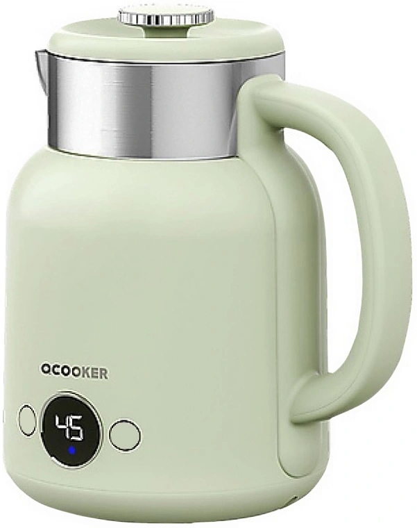 Электрический чайник с датчиком температуры Qcooker Kettle 1.5L 1500W, Зелёный (CR-SH1501)