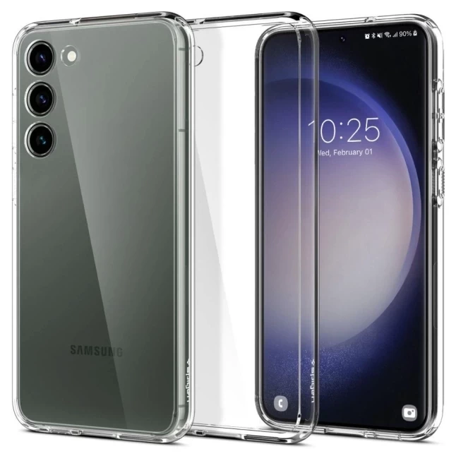 Накладка Spigen Ultra Hybrid для Samsung Galaxy S23+, Прозрачная (ACS05668)