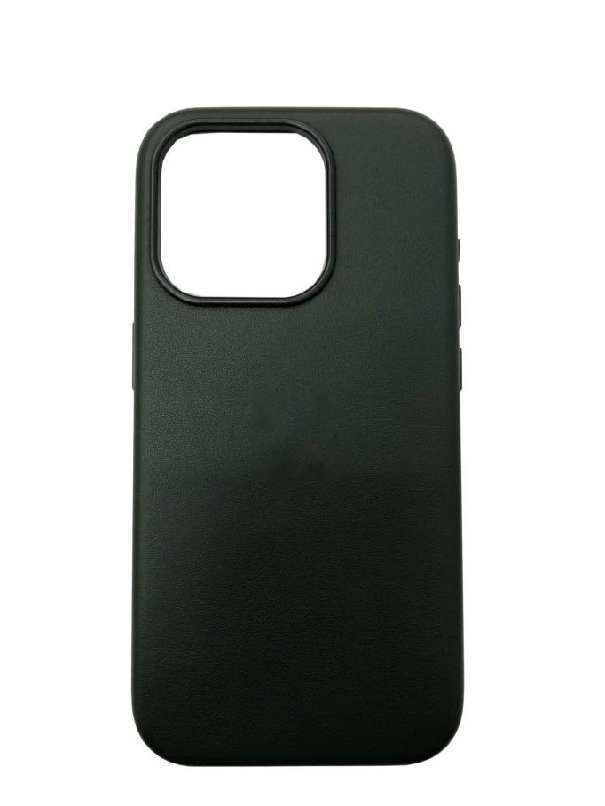 Накладка Leather Case With MagSafe для iPhone 15 Pro, Evergreen