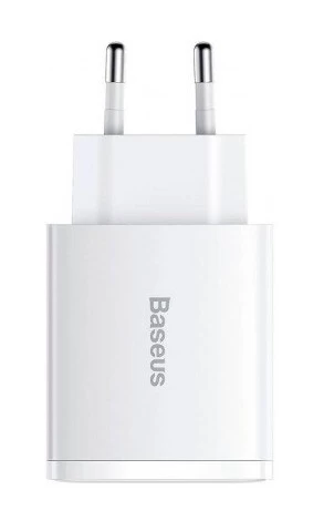 Сетевое зарядное устройство Baseus Compact Quick Charger 2U+C 30W, Белое (CCXJ-E02)