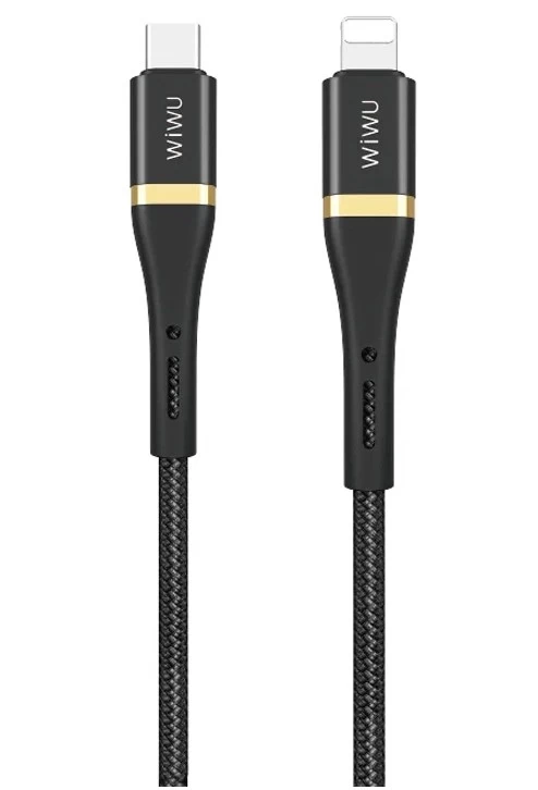 Кабель Wiwu Type-C to Lightning Cable 1.2м ED-103, Чёрный