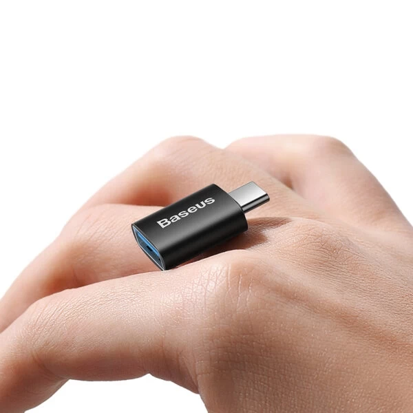 Адаптер-переходник Baseus Ingenuity Series Mini OTG Adaptor Type-C to USB-A 3.1, Чёрный (ZJJQ000001)