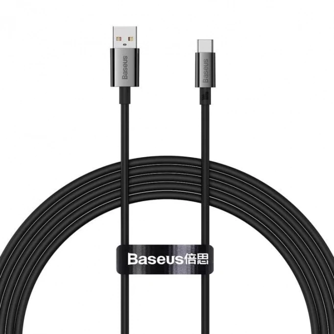 Кабель Baseus Superior Series Fast Charging Data Cable USB to Type-C 100W 2m, Чёрный (P10320102114-02)