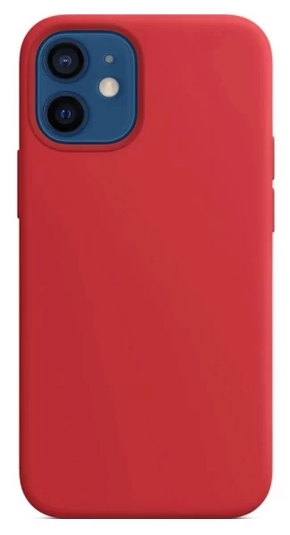 Накладка Silicone Case для iPhone 12 Mini, Red (без MagSafe)