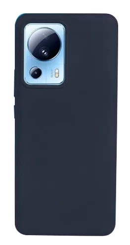 Накладка Silicone Case Logo для Xiaomi 13 Lite, Тёмно-синяя