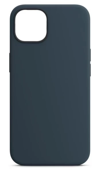 Накладка Silicone Case для iPhone 14, Тёмно-синяя