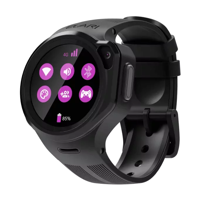 Умные часы Elari KidPhone 4GR (KP-4GR), Чёрные