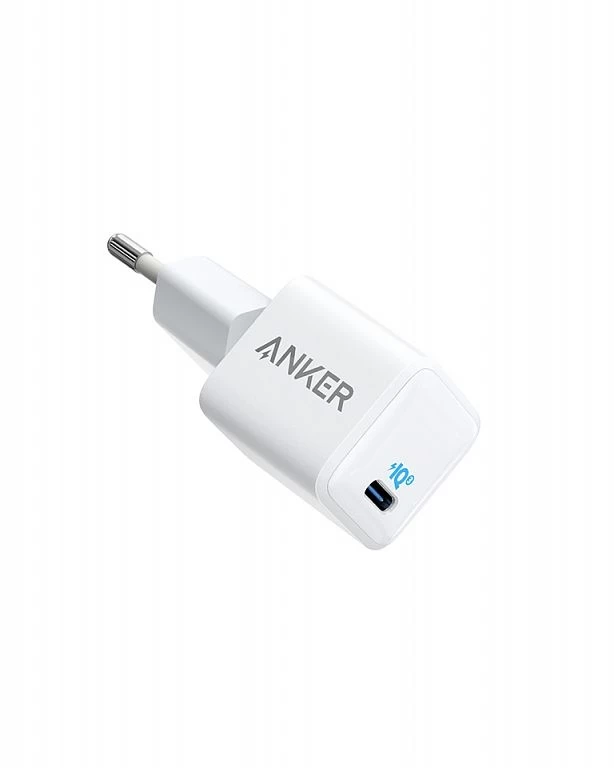 Сетевое зарядное устройство Anker PowerPort 3 20W USB-C, Белое (A2633G22)