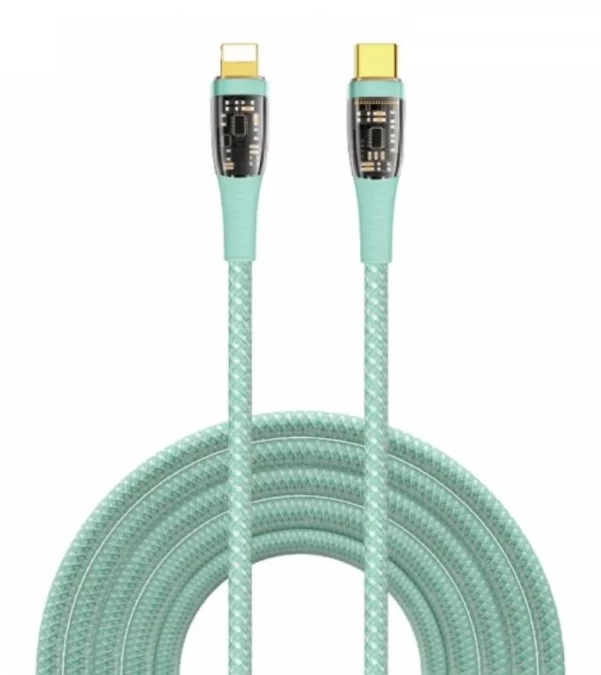 Кабель Wiwu Type-C to Lightning Cable 1.2м TM01, Зелёный