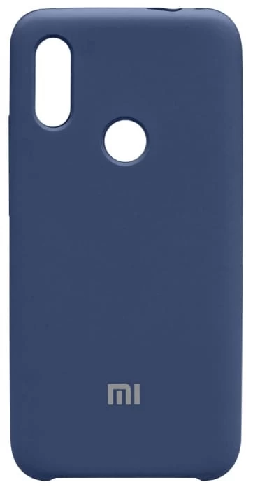 Накладка Silicone Case для Redmi 7, Тёмно-синяя