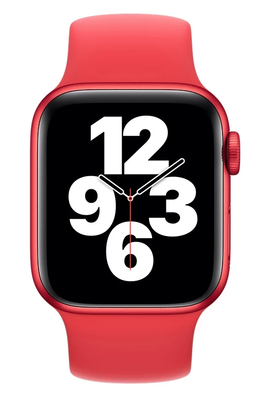 Монобраслет Solo Loop Silicone (S) для Apple Watch 42/44/45 мм, Красный