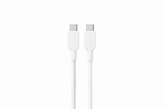 Кабель Anker 310 USB-C to USB-C 0.9m, White (A81E121)