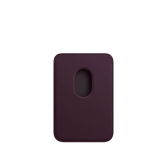 Чехол-бумажник Leather Wallet MagSafe для iPhone, Dark Cherry