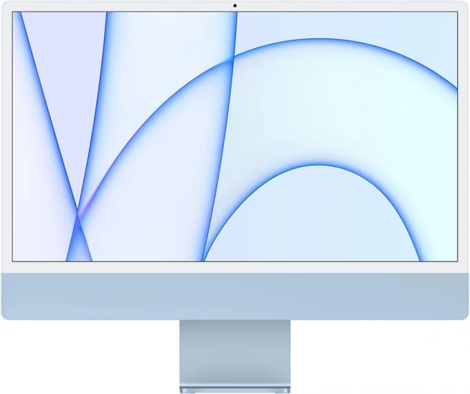 Apple iMac 24" Retina 4,5K, (MGPL3RU/A) (M1, 8C CPU, 8C GPU, 8 ГБ, 512 ГБ SSD), Синий