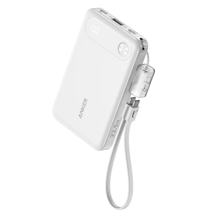 Внешний аккумулятор Anker 10000mAh 22.5W, White (A1257P21)