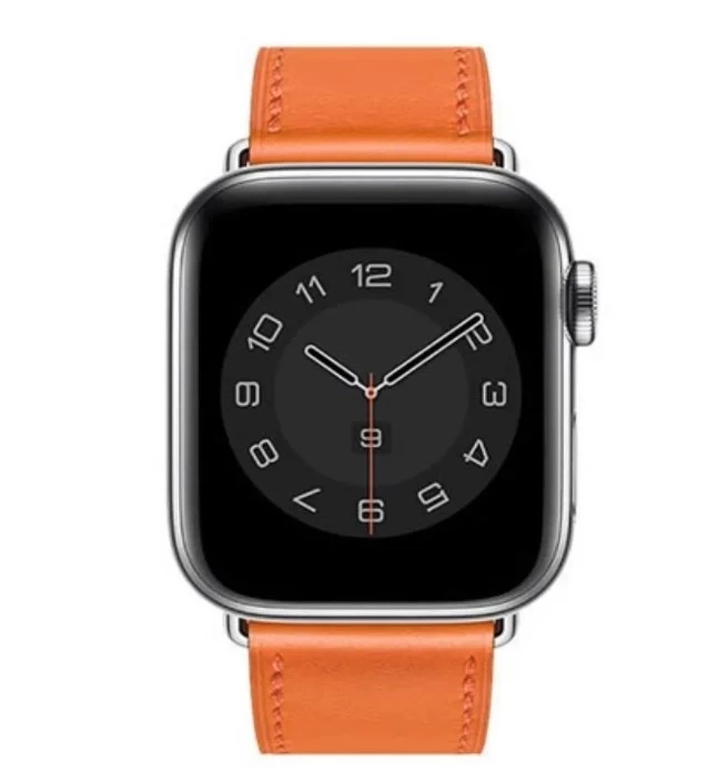 Ремешок Wiwu для Apple Watch 38/40мм Attelage Genuine Leather Watch Band, Оранжевый