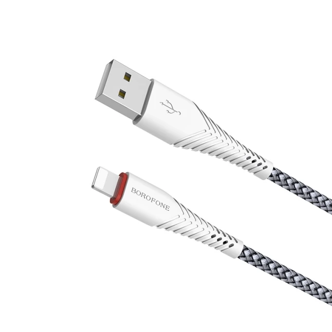 Кабель Borofone BX25 Powerful Lightning to USB 1м, Белый