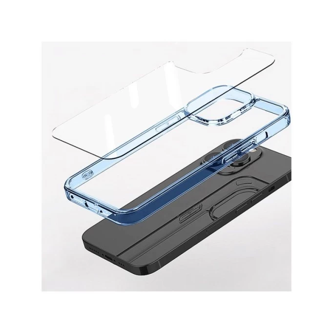 Чехол Wiwu для iPhone 14 Plus Crystal Magnetic Phone case MCC-101, Тонированный синий