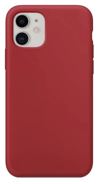 Накладка Silicone Case для iPhone 11, Бордовый