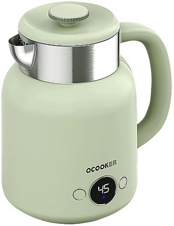 Электрический чайник с датчиком температуры Qcooker Kettle 1.5L 1500W, Зелёный (CR-SH1501)