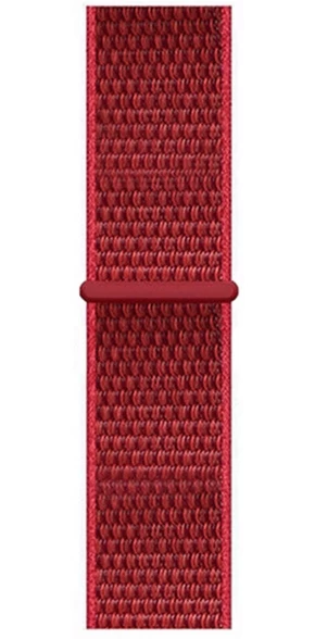 Ремешок для Apple Watch 42/44/45 мм нейлоновый, красный