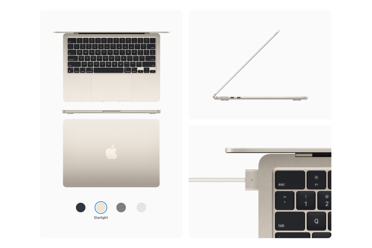 Apple MacBook Air 2022 512Gb Starlight (MLY23) (M2 8C, 8 ГБ, 512 ГБ SSD)