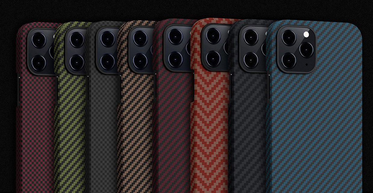 Чехол Pitaka MagEZ Case для iPhone 12 Pro / iPhone 12, Black/Grey (KI1201M)